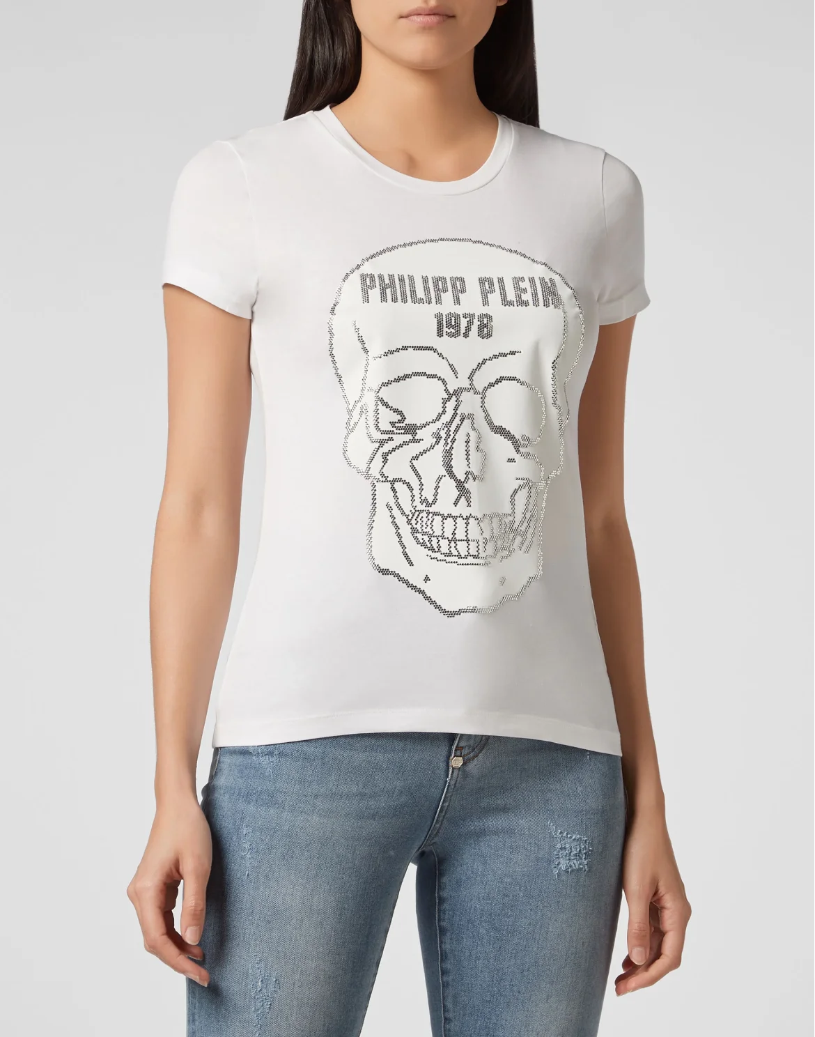 T-shirt Round Neck SS Skull, цвет: Белый