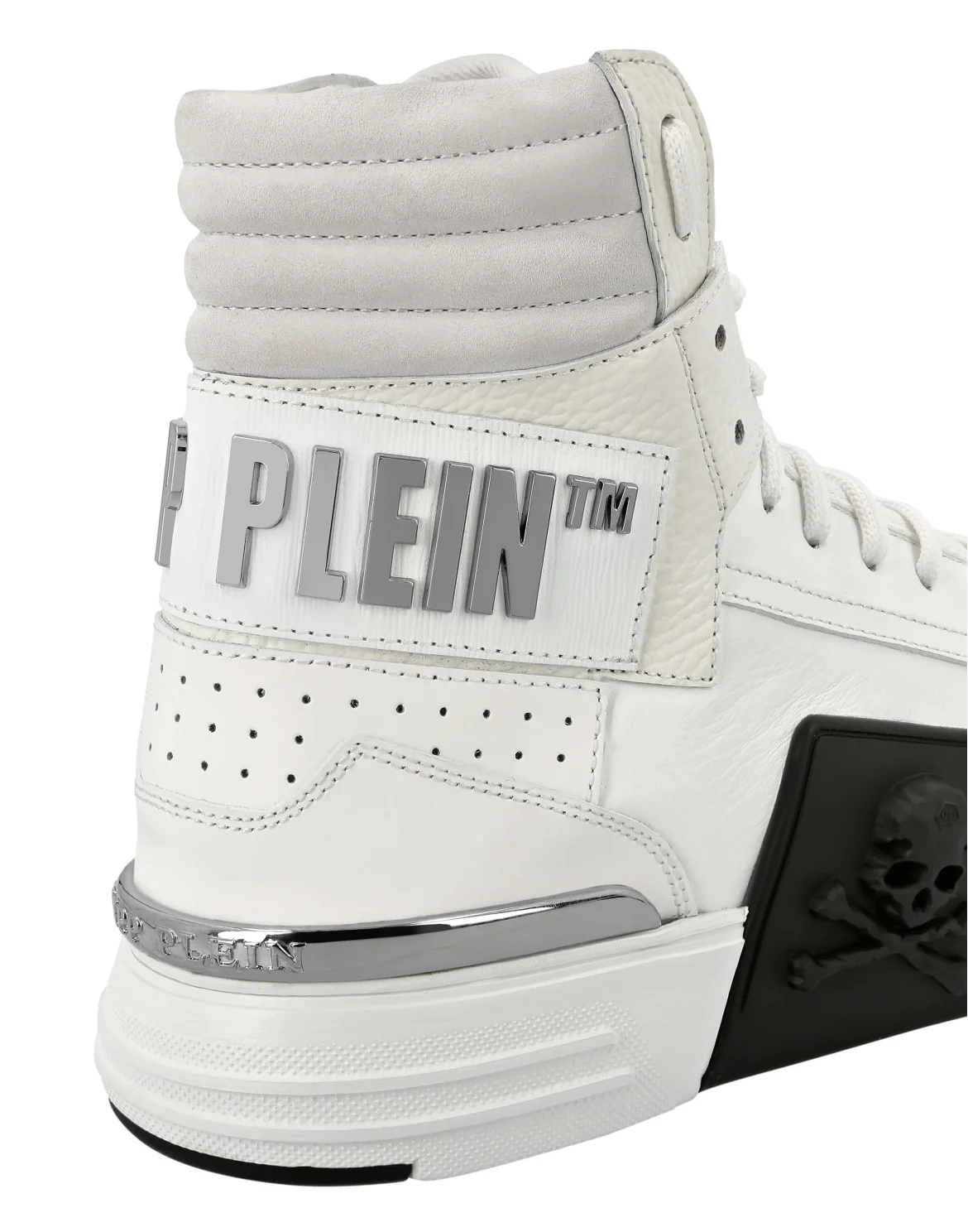 HI-TOP SNEAKERS PHANTOM KICK$ SKULL, цвет: Белый