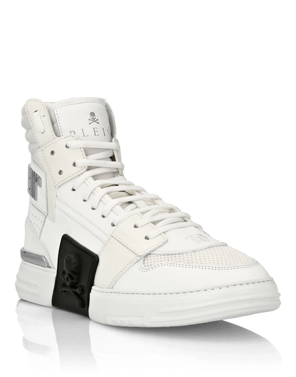 HI-TOP SNEAKERS PHANTOM KICK$ SKULL, цвет: Белый