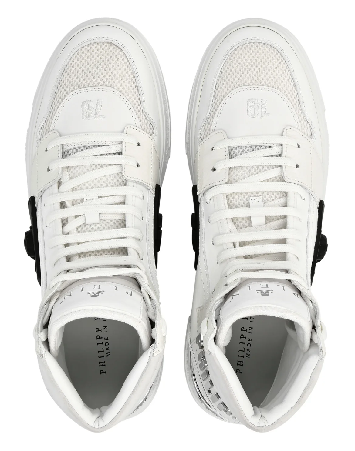 HI-TOP SNEAKERS PHANTOM KICK$ SKULL, цвет: Белый