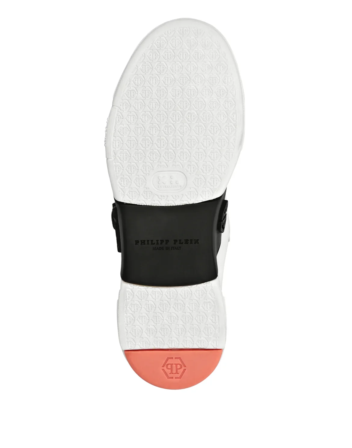 LO-TOP SNEAKERS PHANTOM KICK$ LEATHER SKULL, цвет: Белый