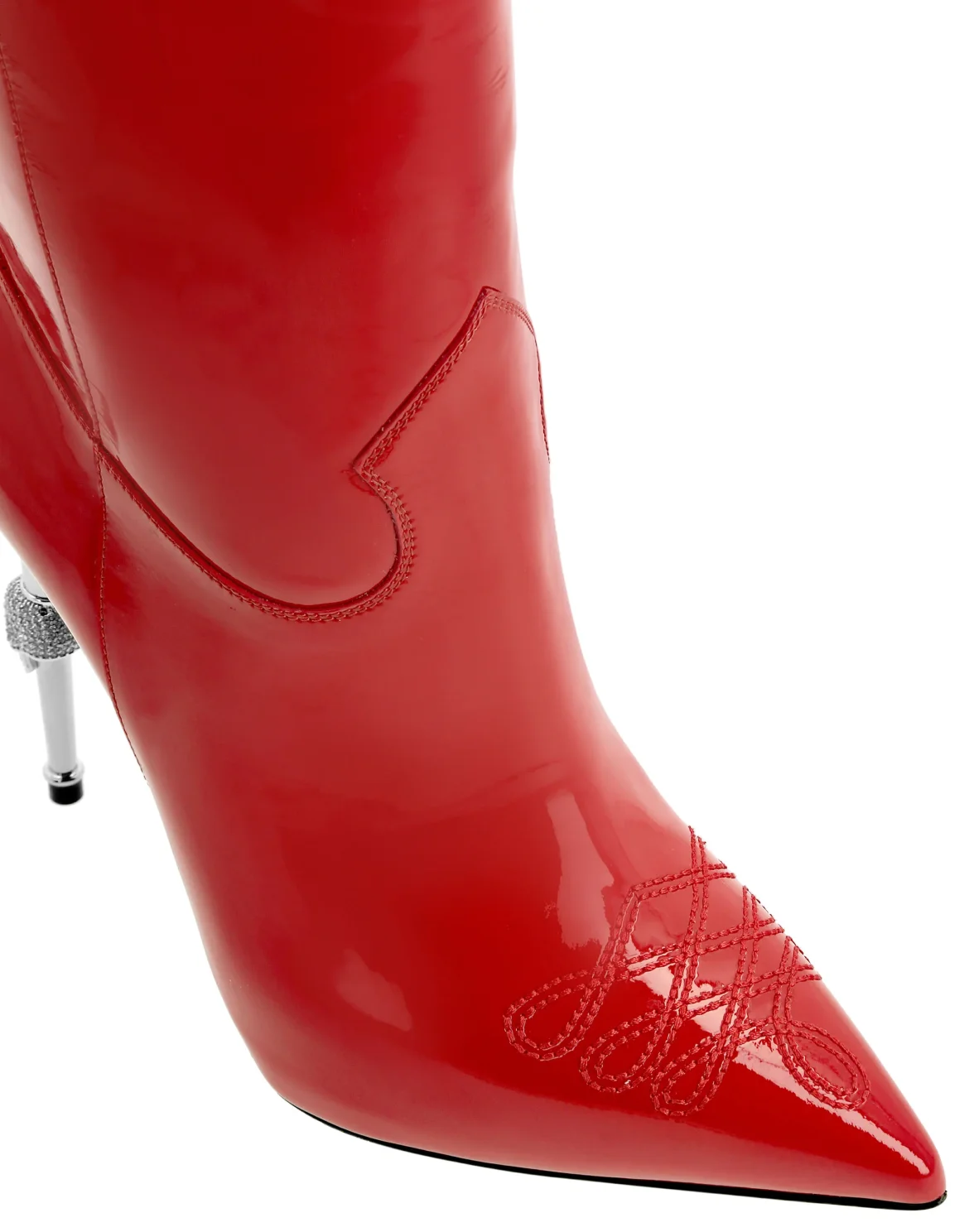 bootie high heels Cowboy, цвет: Красный