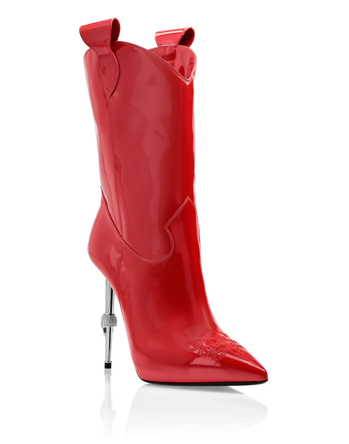 bootie high heels Cowboy, цвет: Красный