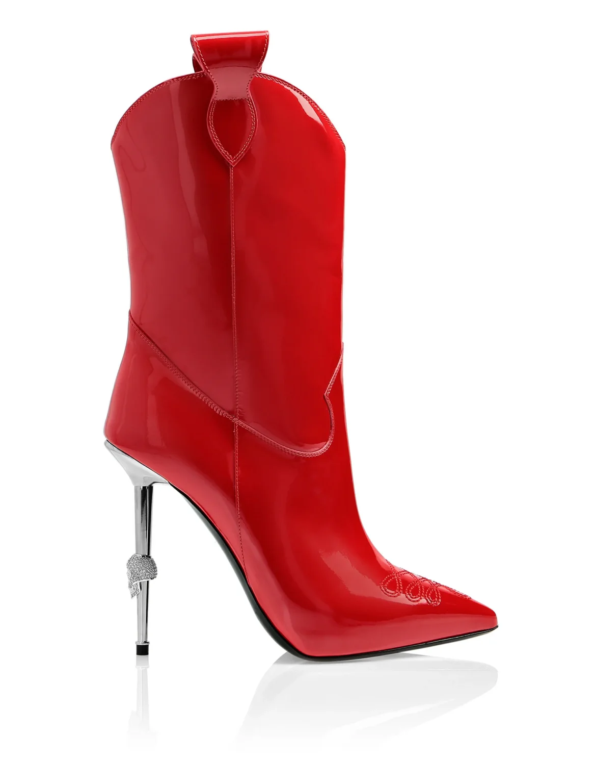 bootie high heels Cowboy, цвет: Красный