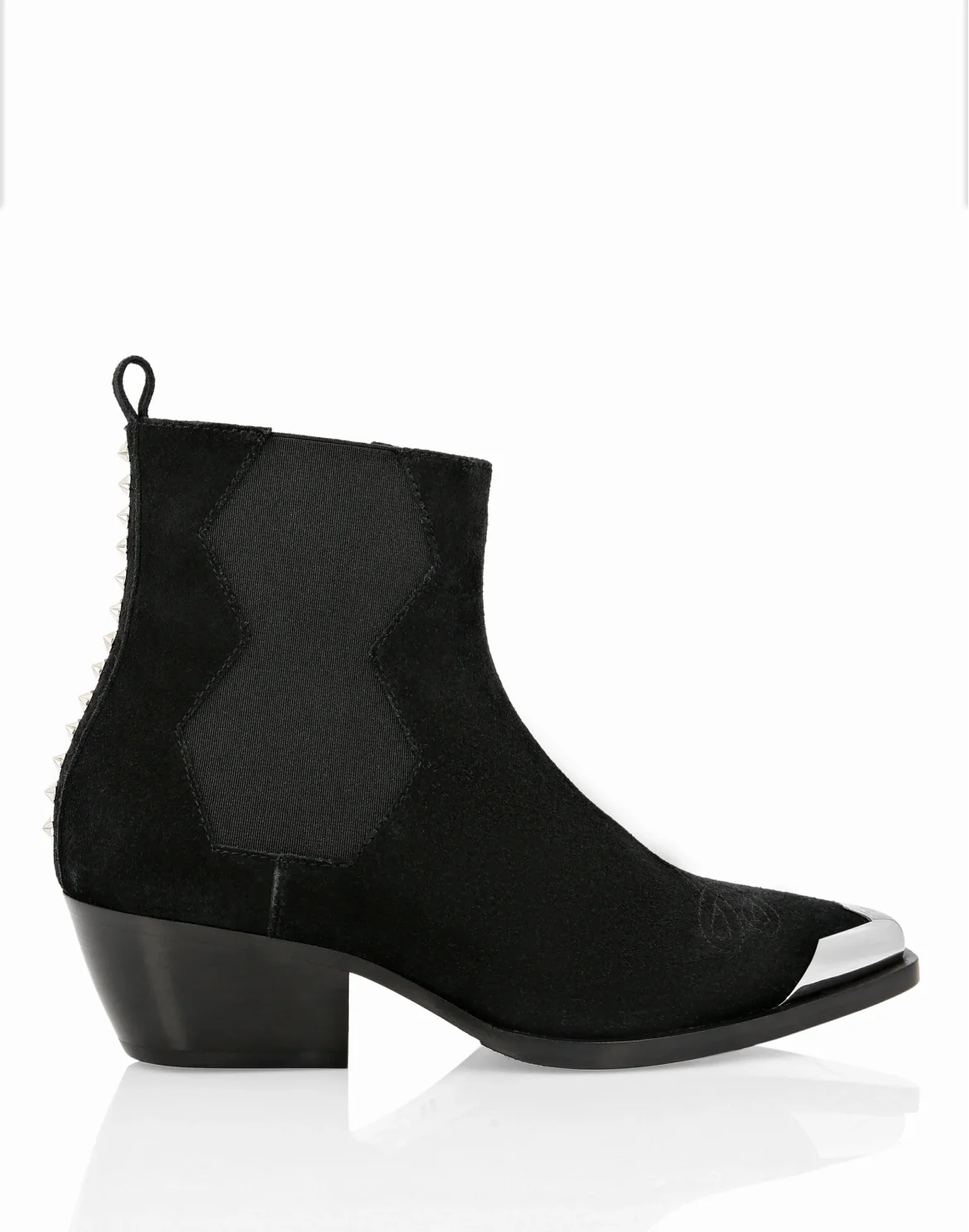 Boots Low Flat Cowboy, цвет: Черный