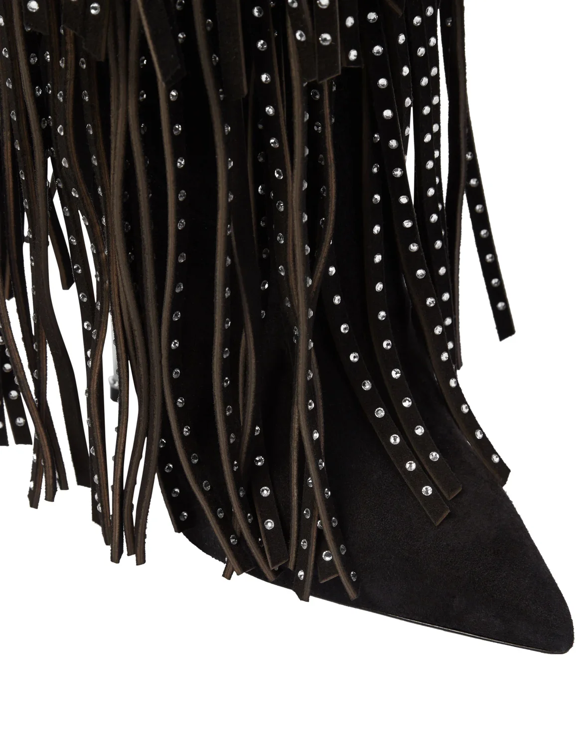 Boots High Heels High Fringe, цвет: Черный