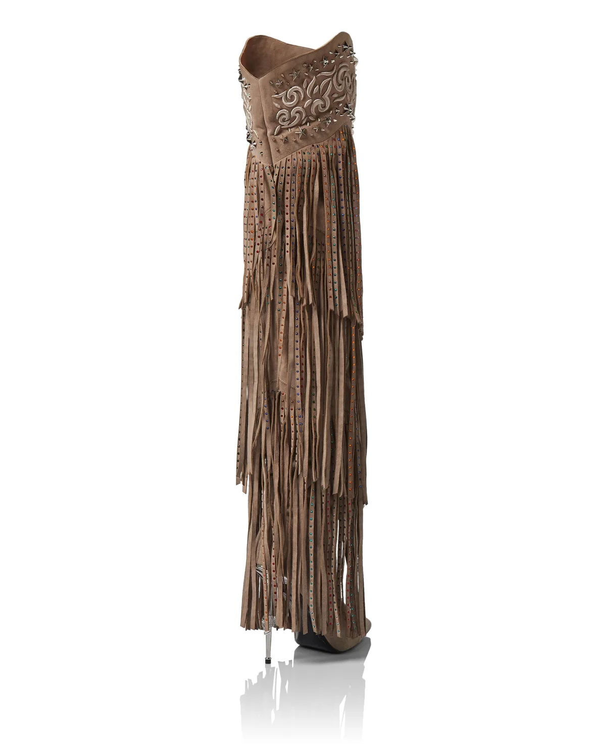 Boots High Heels High Fringe, цвет: Мультиколор