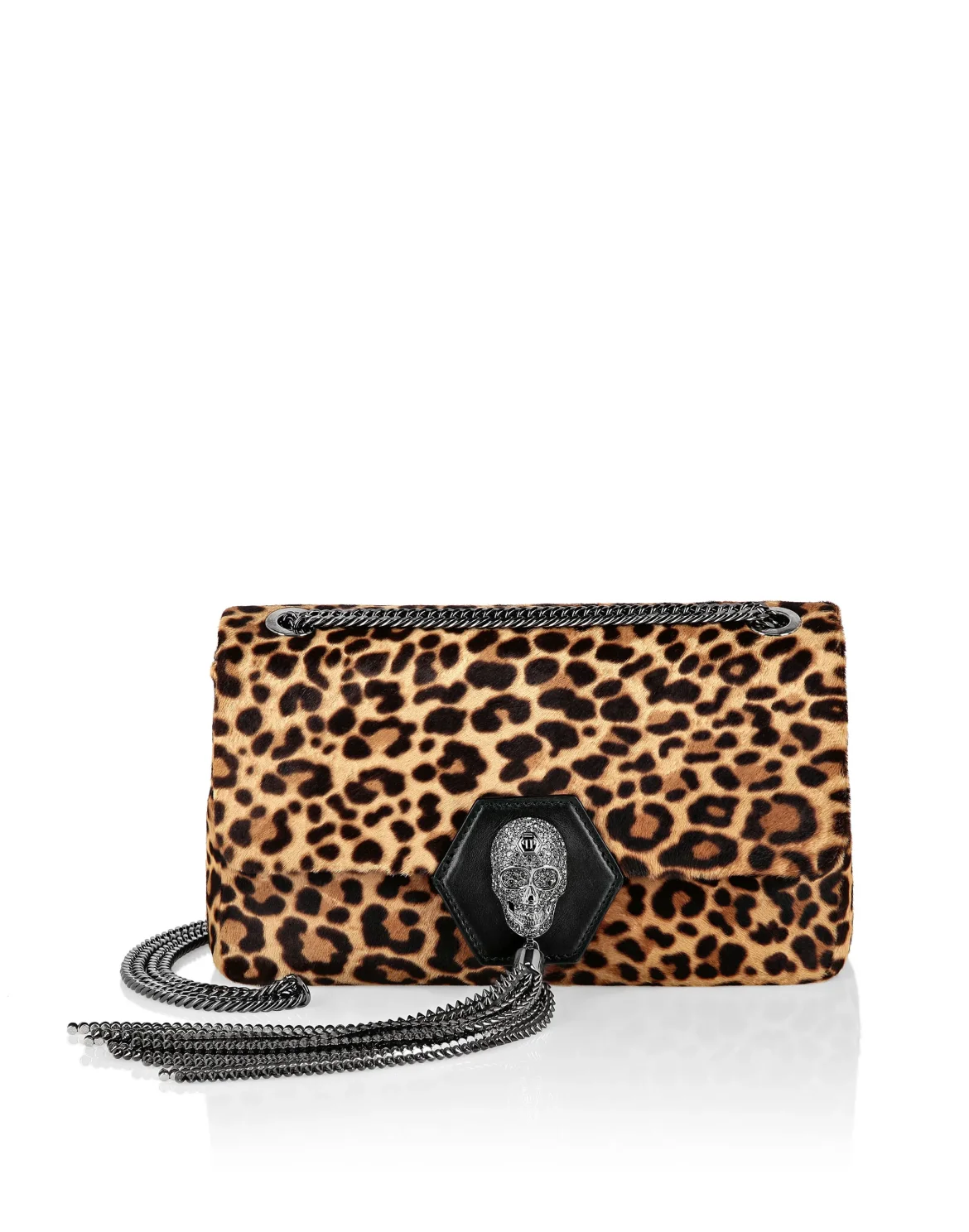 Shoulder Bag Skull Crystal Leopard, цвет: Леопард