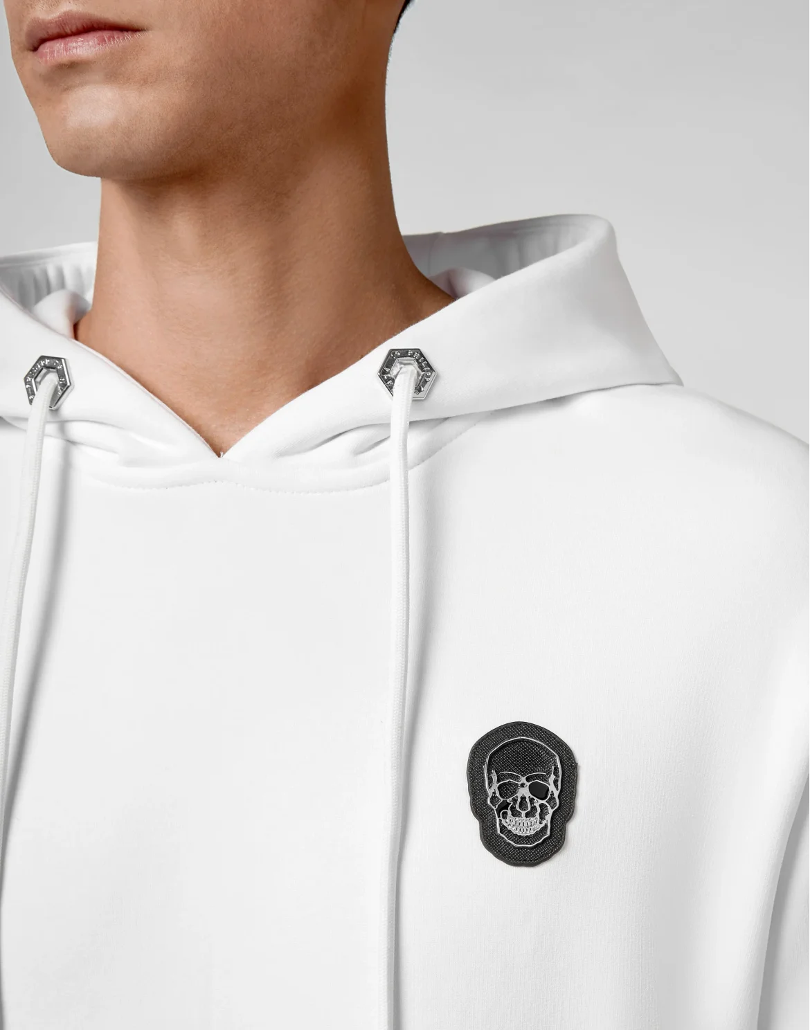Hoodie sweatshirt Skull, цвет: Белый