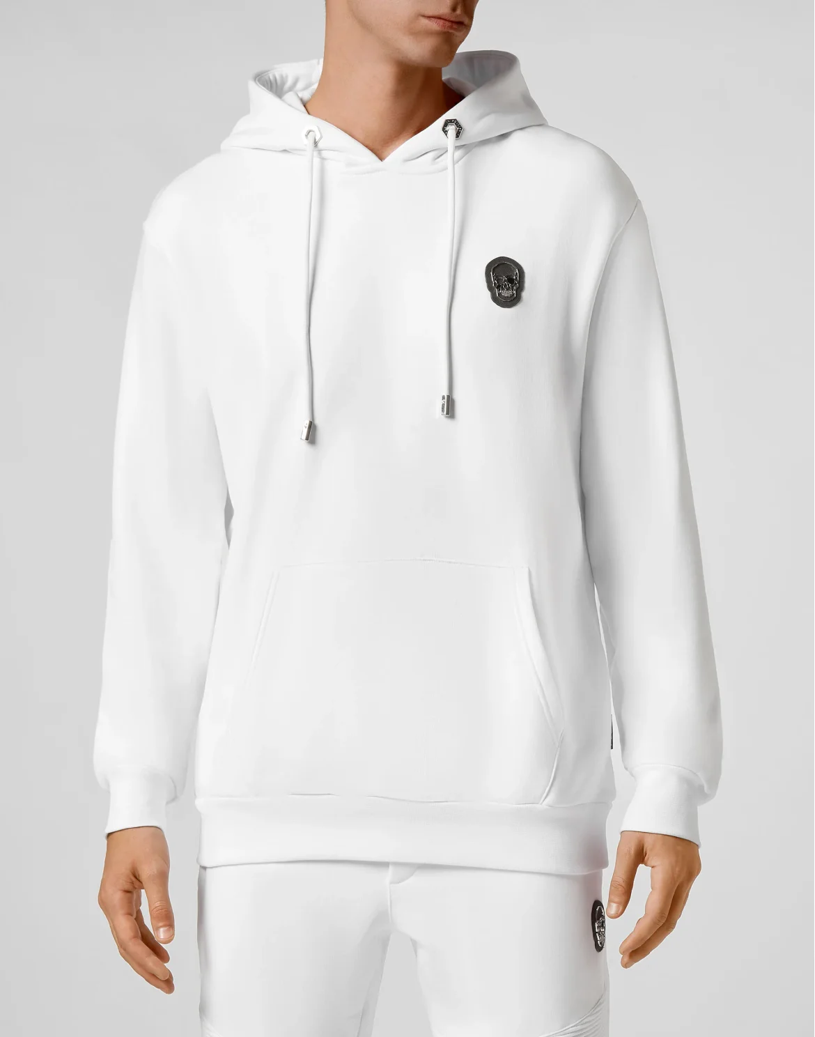 Hoodie sweatshirt Skull, цвет: Белый