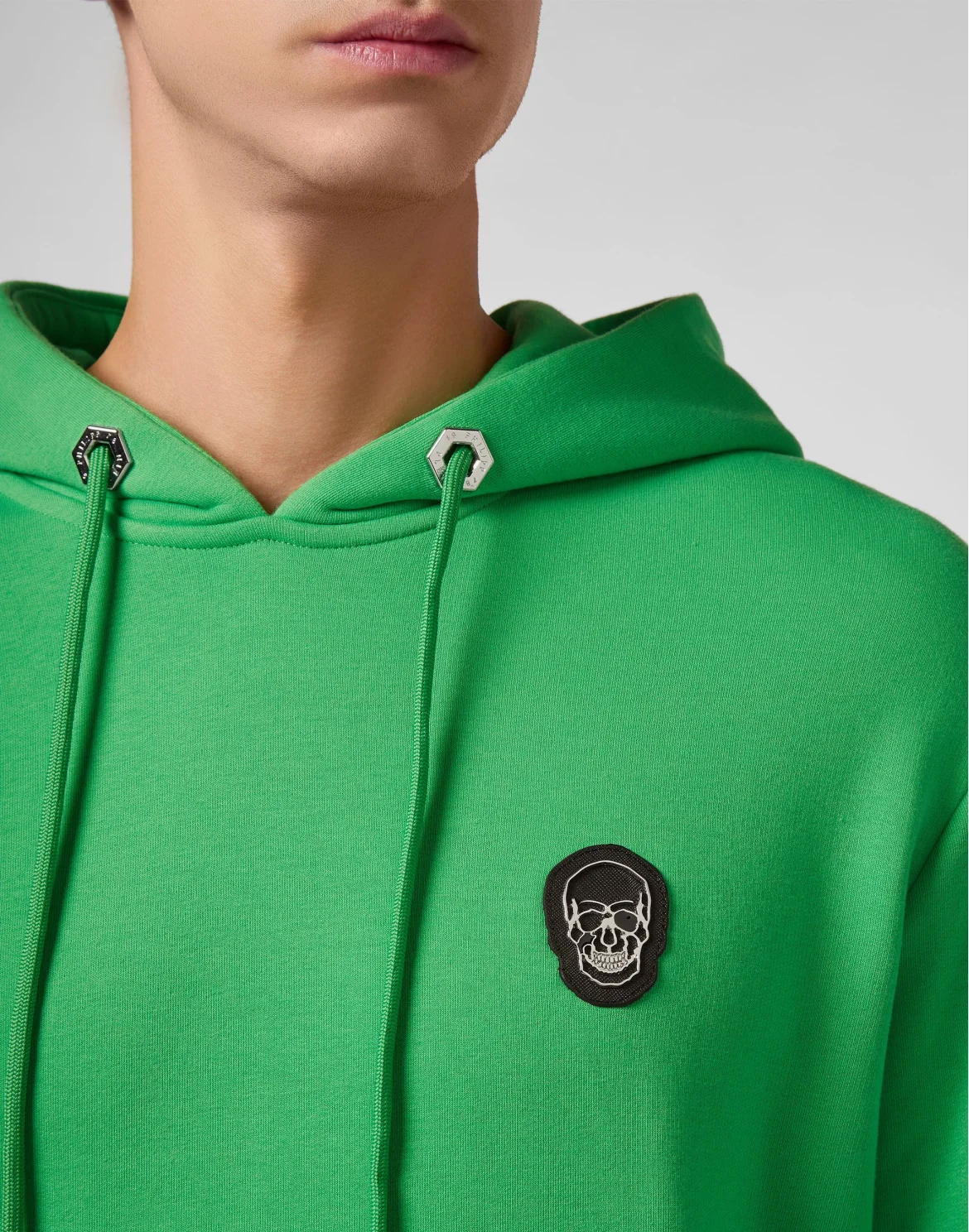 Hoodie sweatshirt Skull, цвет: Зеленый