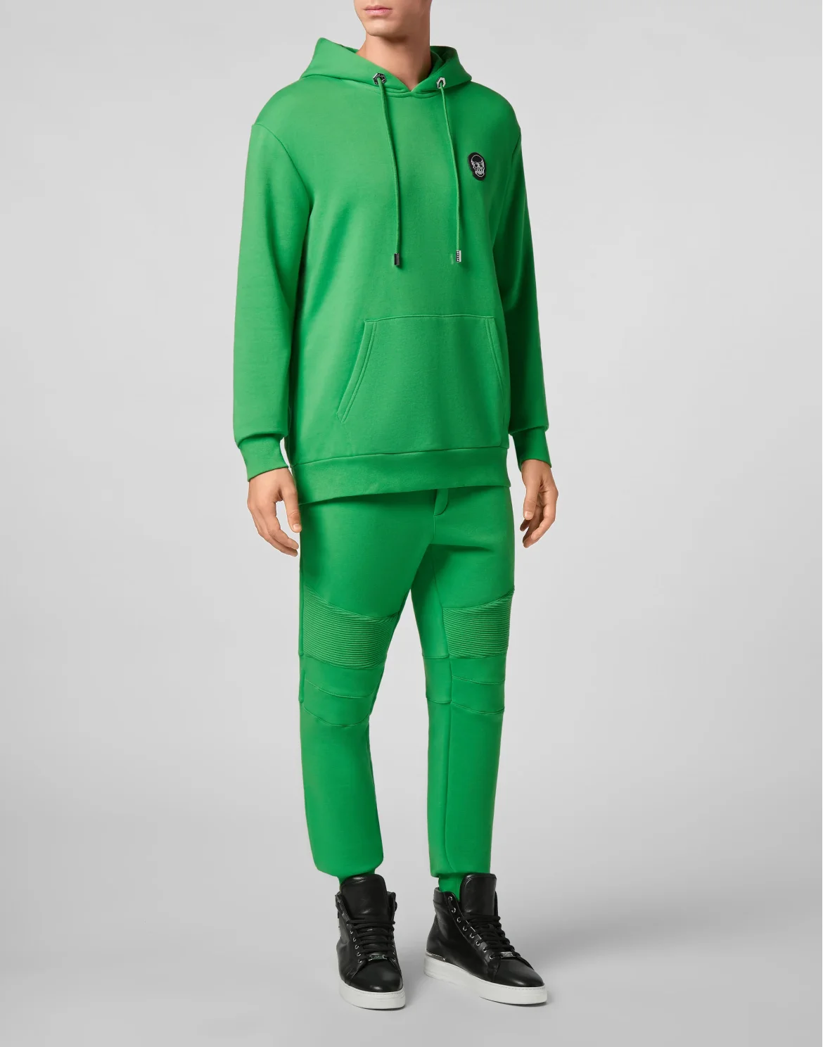 Hoodie sweatshirt Skull, цвет: Зеленый
