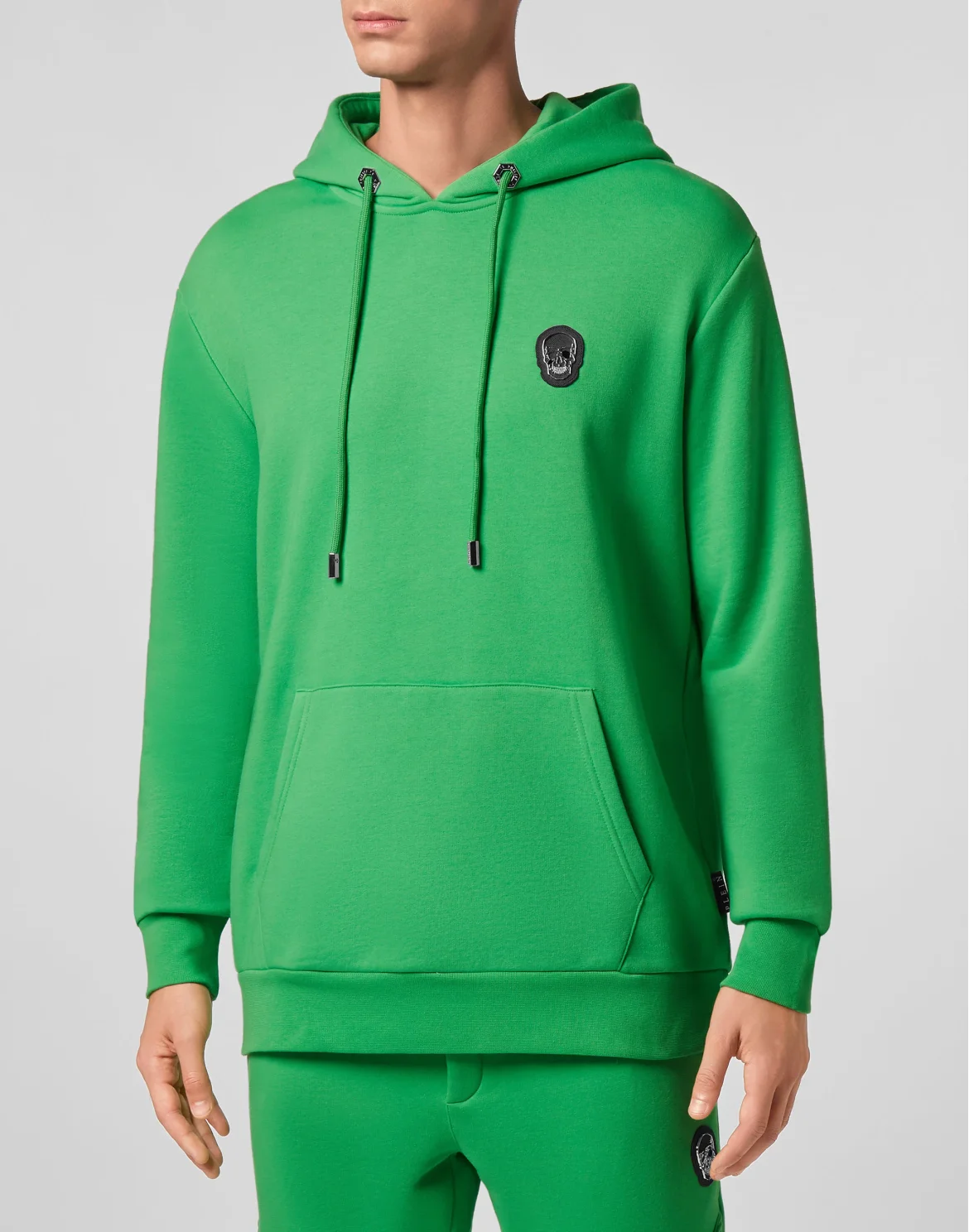 Hoodie sweatshirt Skull, цвет: Зеленый
