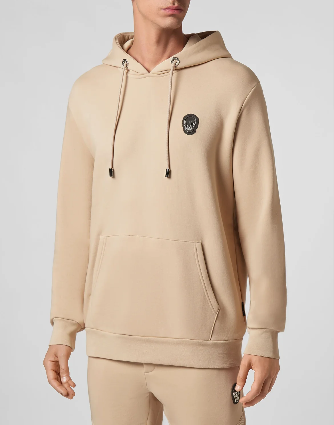 Hoodie sweatshirt Skull, цвет: Бежевый