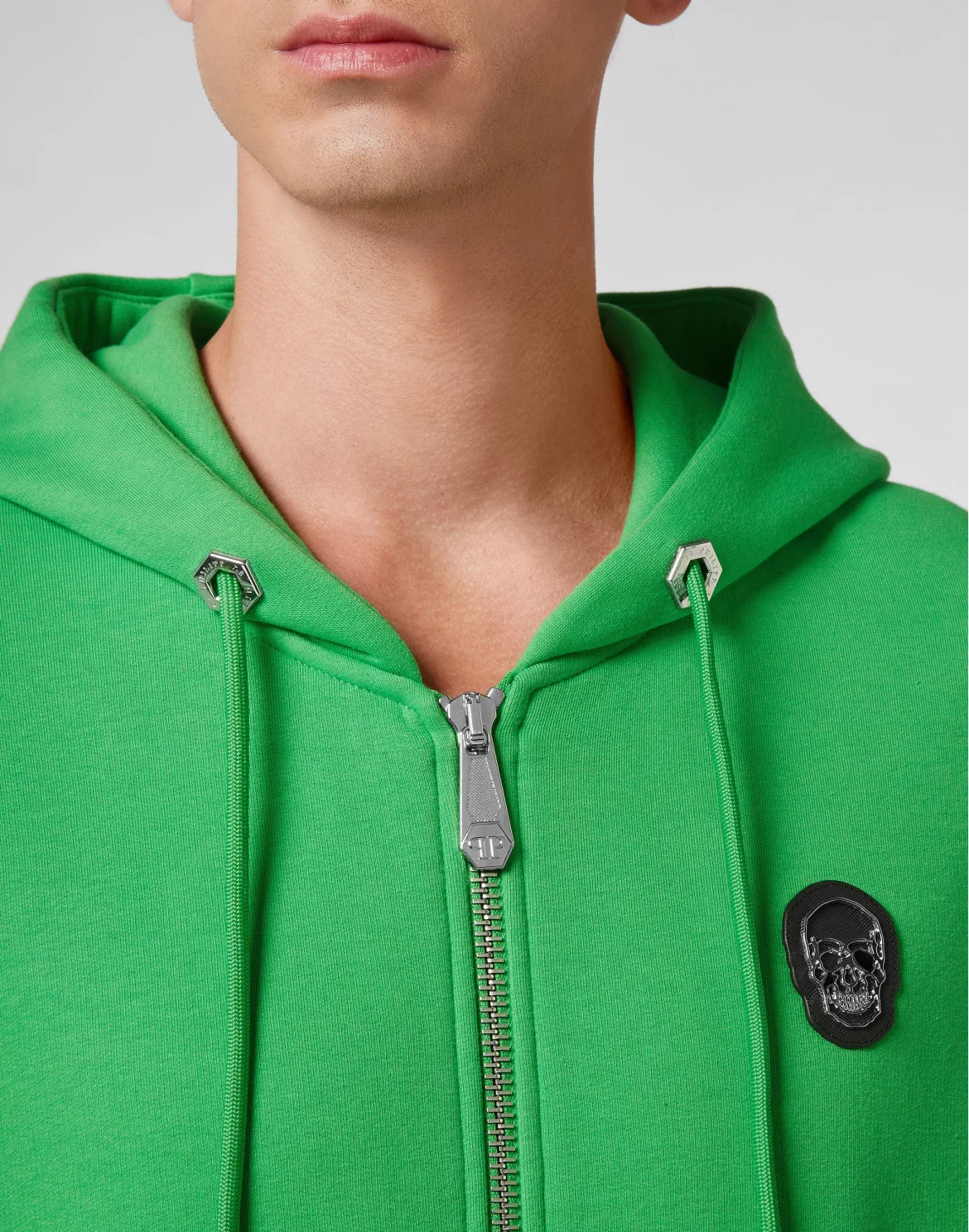 Hoodie Sweatjacket Skull, цвет: Зеленый