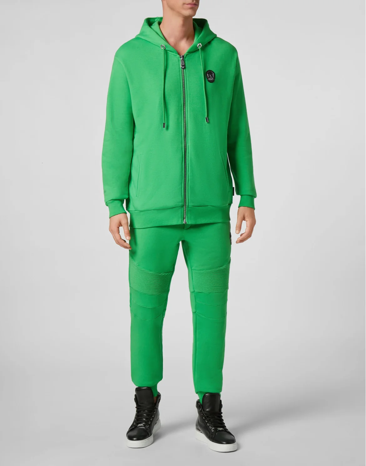 Hoodie Sweatjacket Skull, цвет: Зеленый