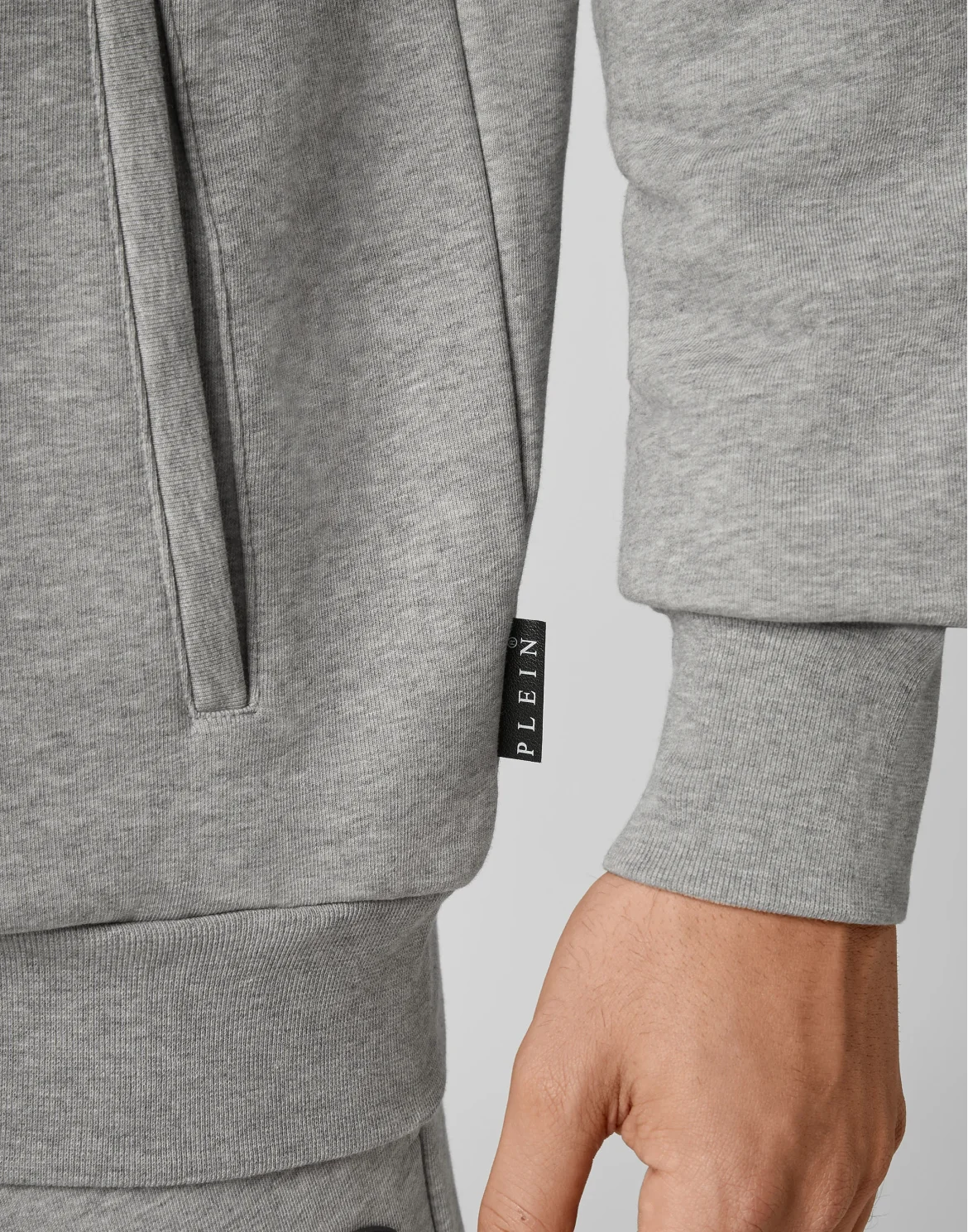 Hoodie Sweatjacket Skull, цвет: Серый
