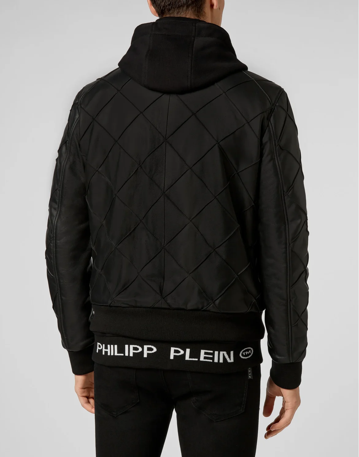 Leather Bomber Philipp Plein TM, цвет: Черный