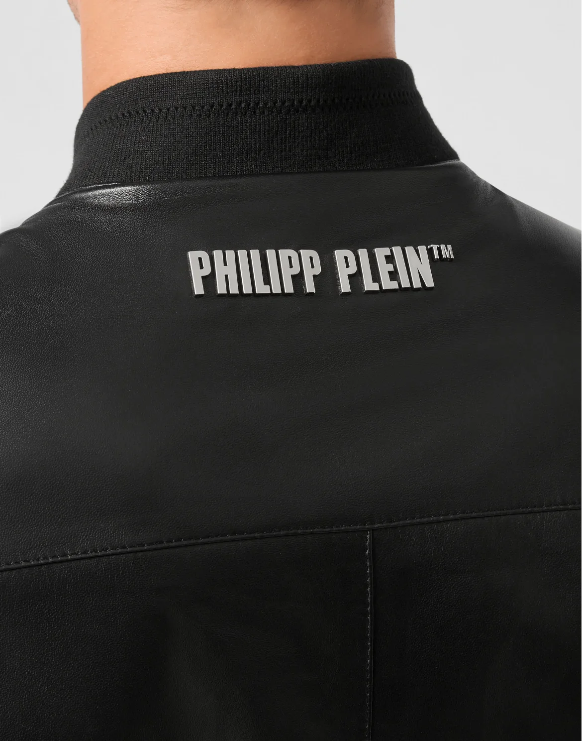 Leather Bomber Skull, цвет: Черный