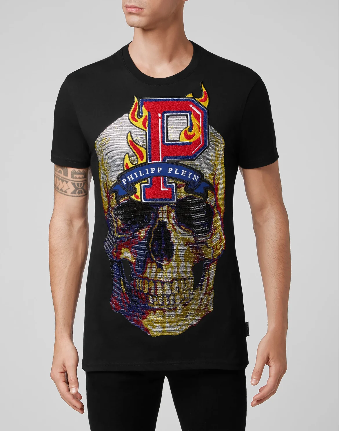 T-shirt Round Neck SS Flame, цвет: Черный