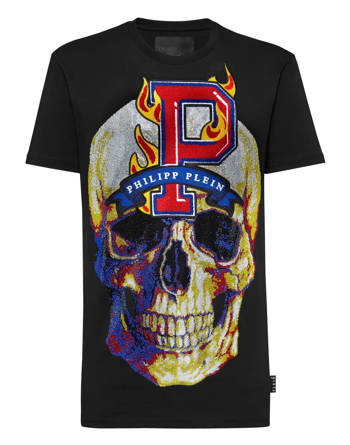 T-shirt Round Neck SS Flame, цвет: Черный