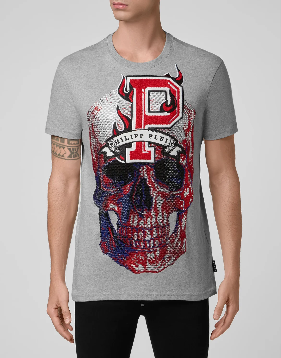T-shirt Round Neck SS Flame, цвет: Серый