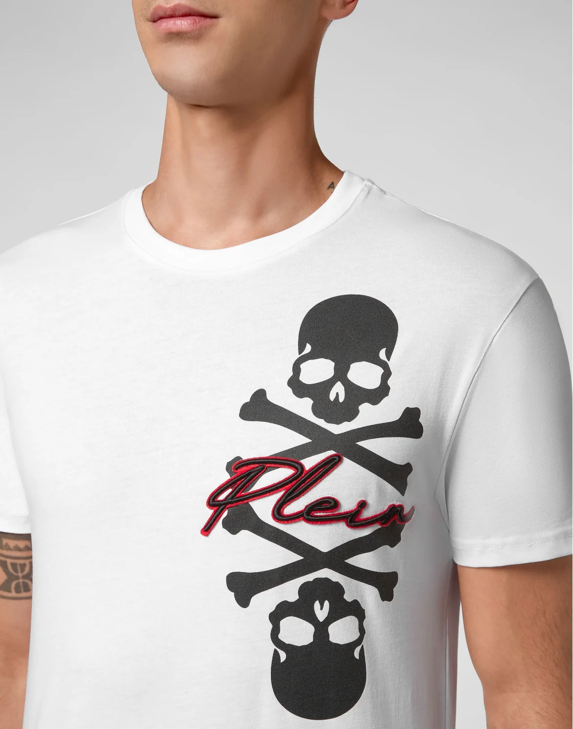 T-shirt Round Neck SS Skull, цвет: Белый