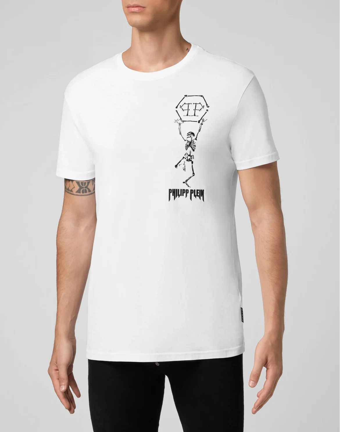 T-shirt Round Neck SS Skeleton, цвет: Белый