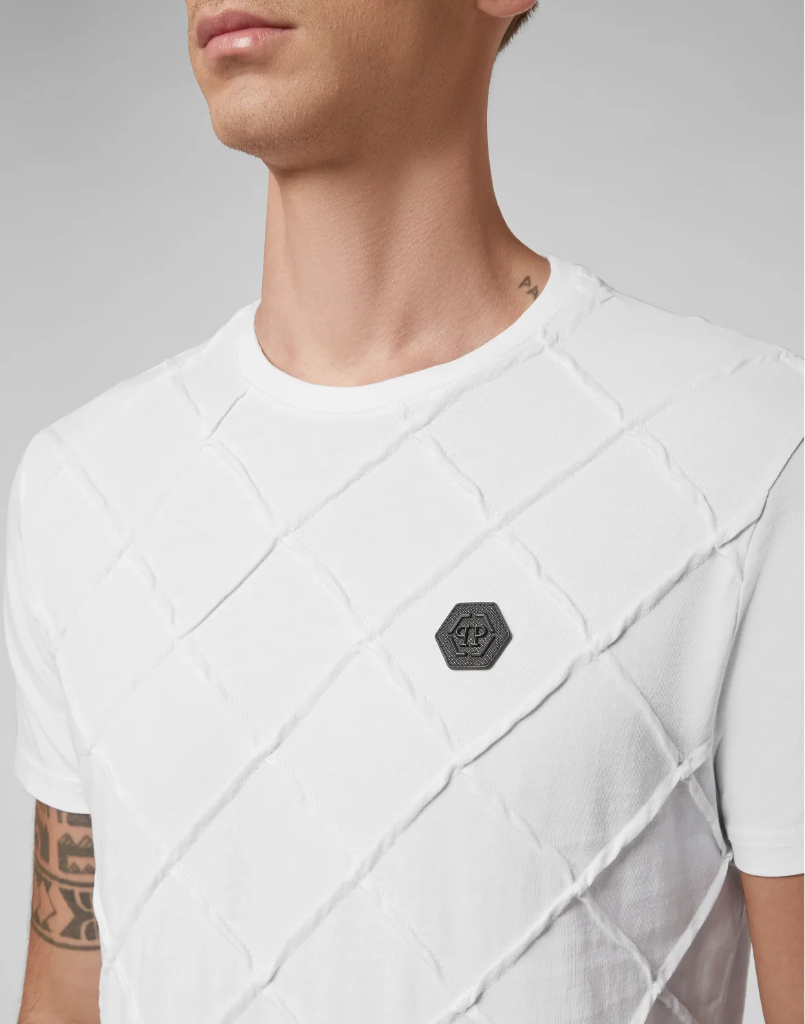 T-shirt Round Neck SS Camouflage, цвет: Белый