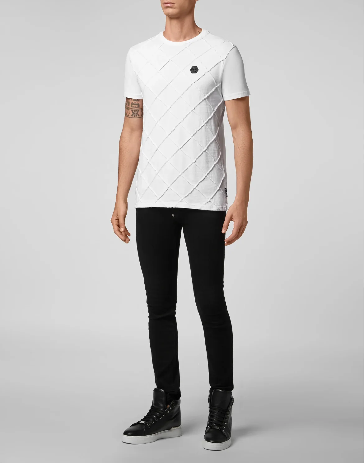 T-shirt Round Neck SS Camouflage, цвет: Белый