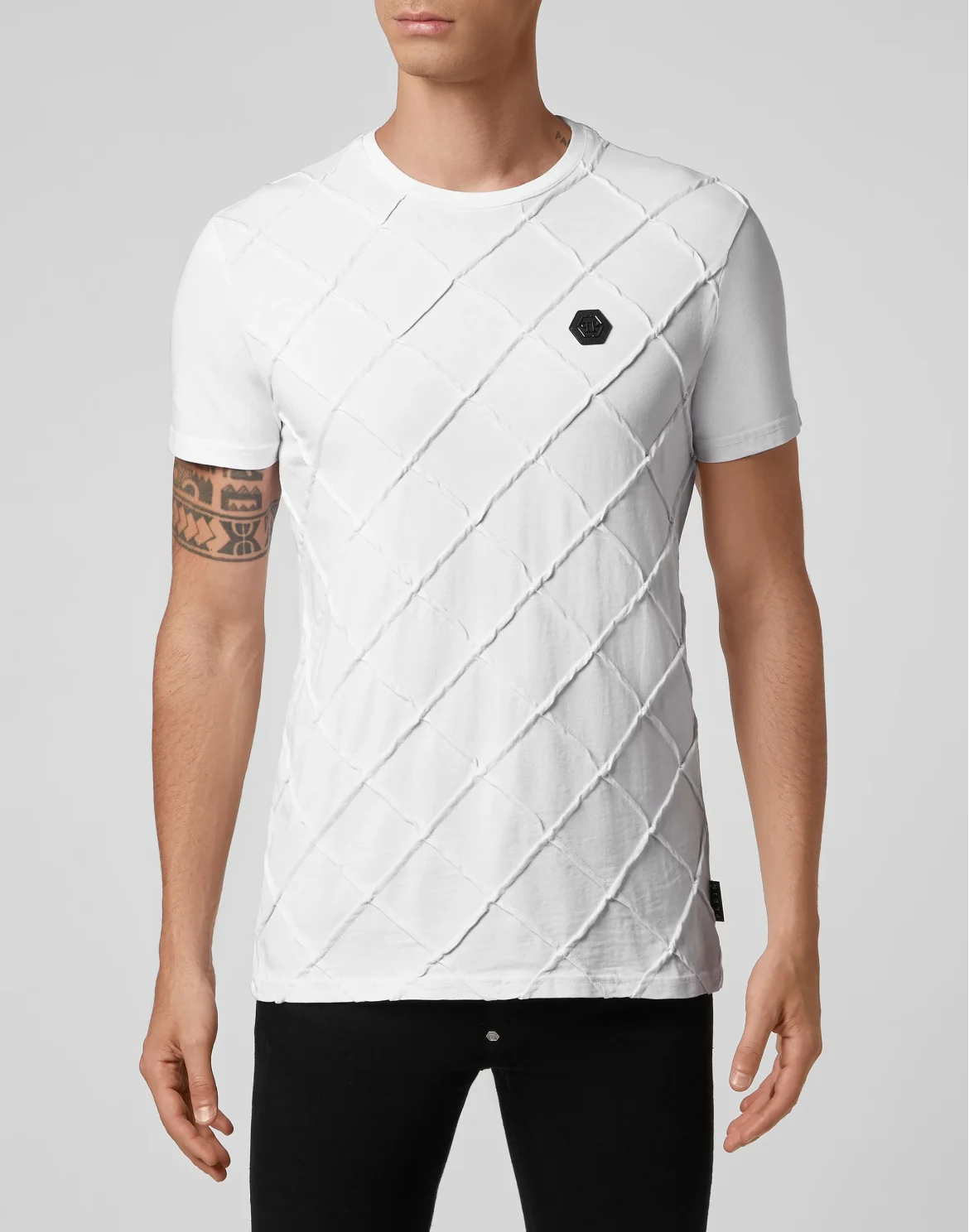 T-shirt Round Neck SS Camouflage, цвет: Белый
