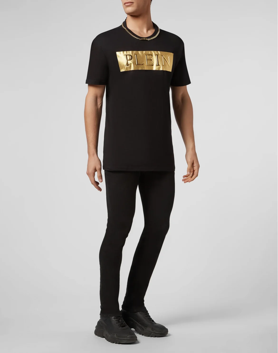 T-shirt Round Neck SS Gold, цвет: Черный