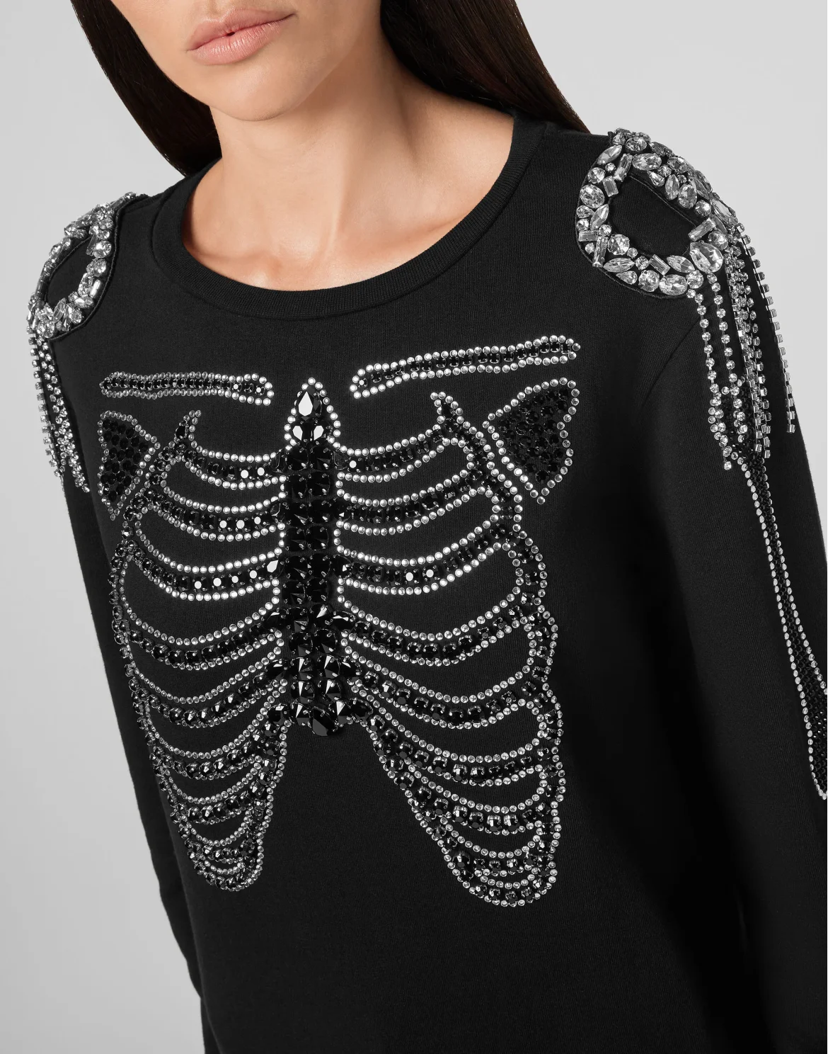 Sweatshirt LS Skeleton, цвет: Черный