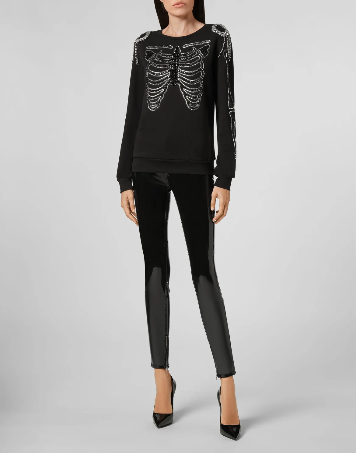 Sweatshirt LS Skeleton, цвет: Черный