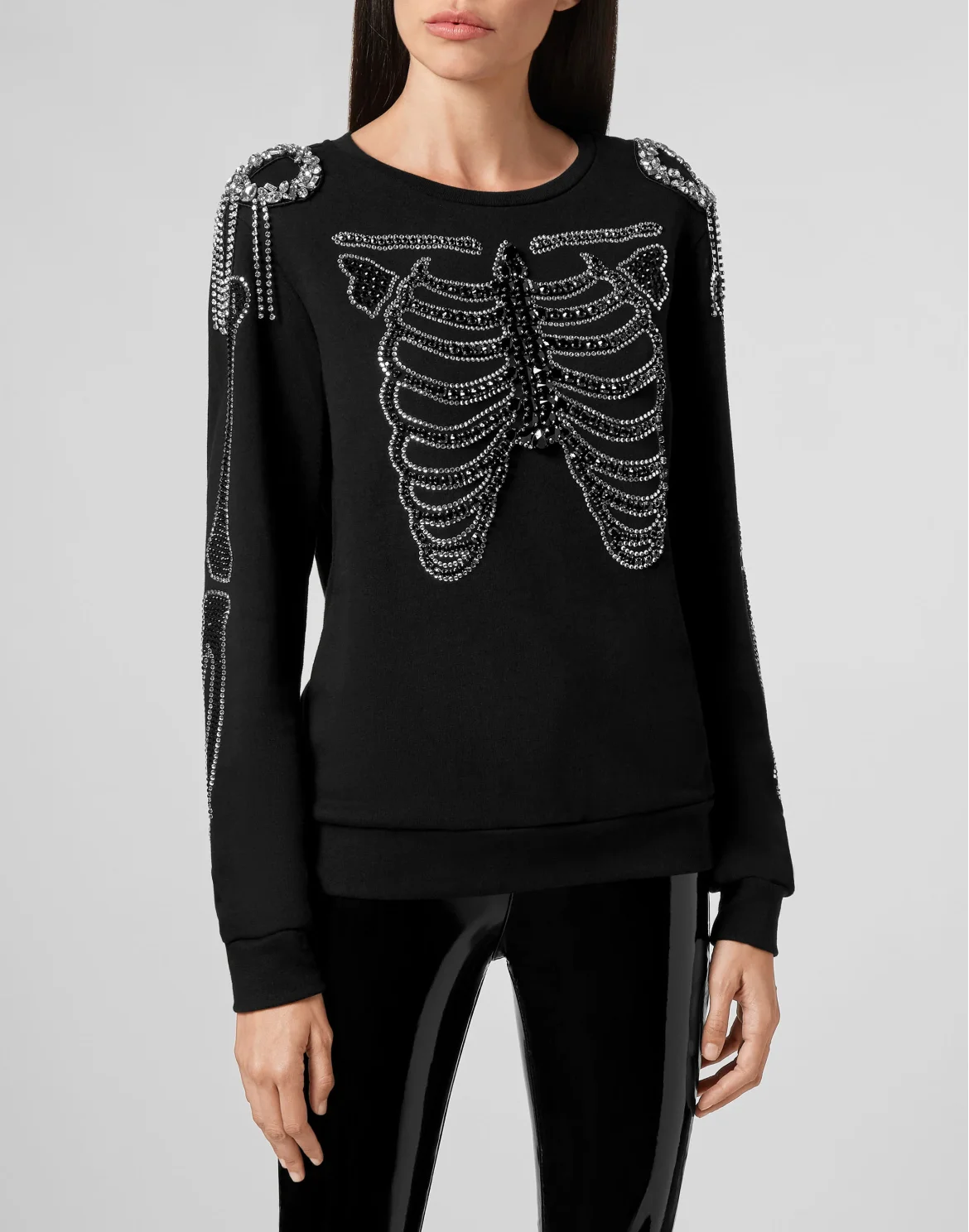 Sweatshirt LS Skeleton, цвет: Черный