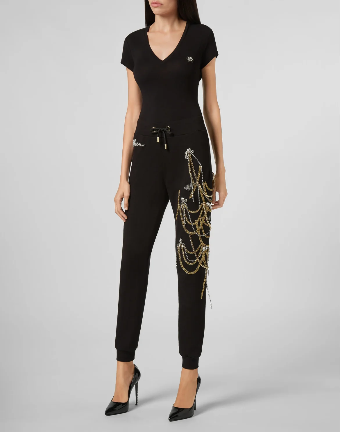 Jogging Trousers Chains, цвет: Черный