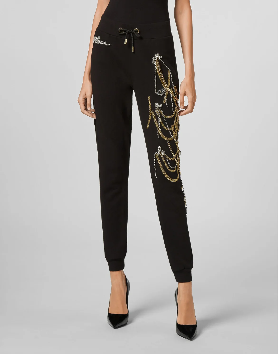 Jogging Trousers Chains, цвет: Черный