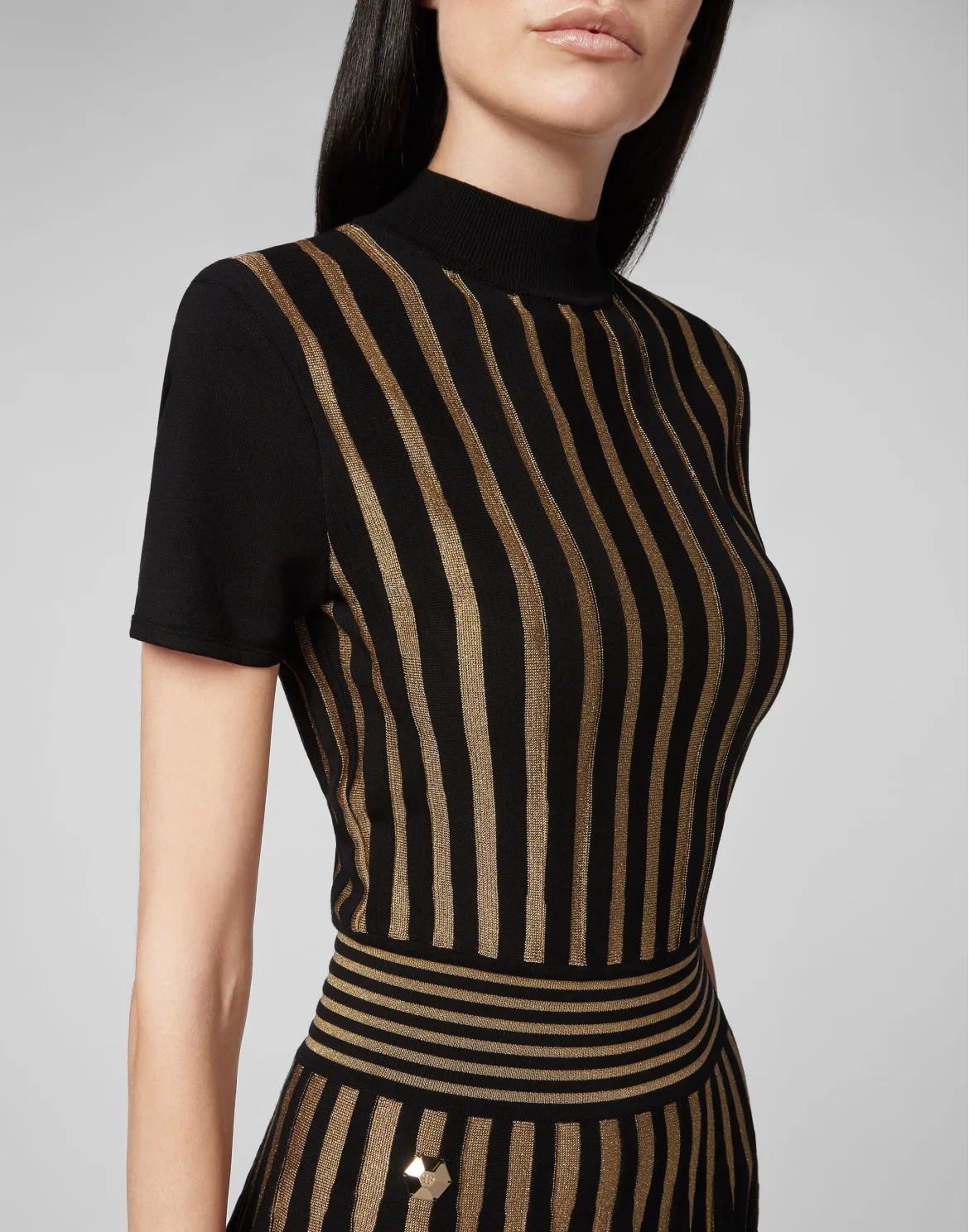 Knit Day Dress Gold, цвет: Черный