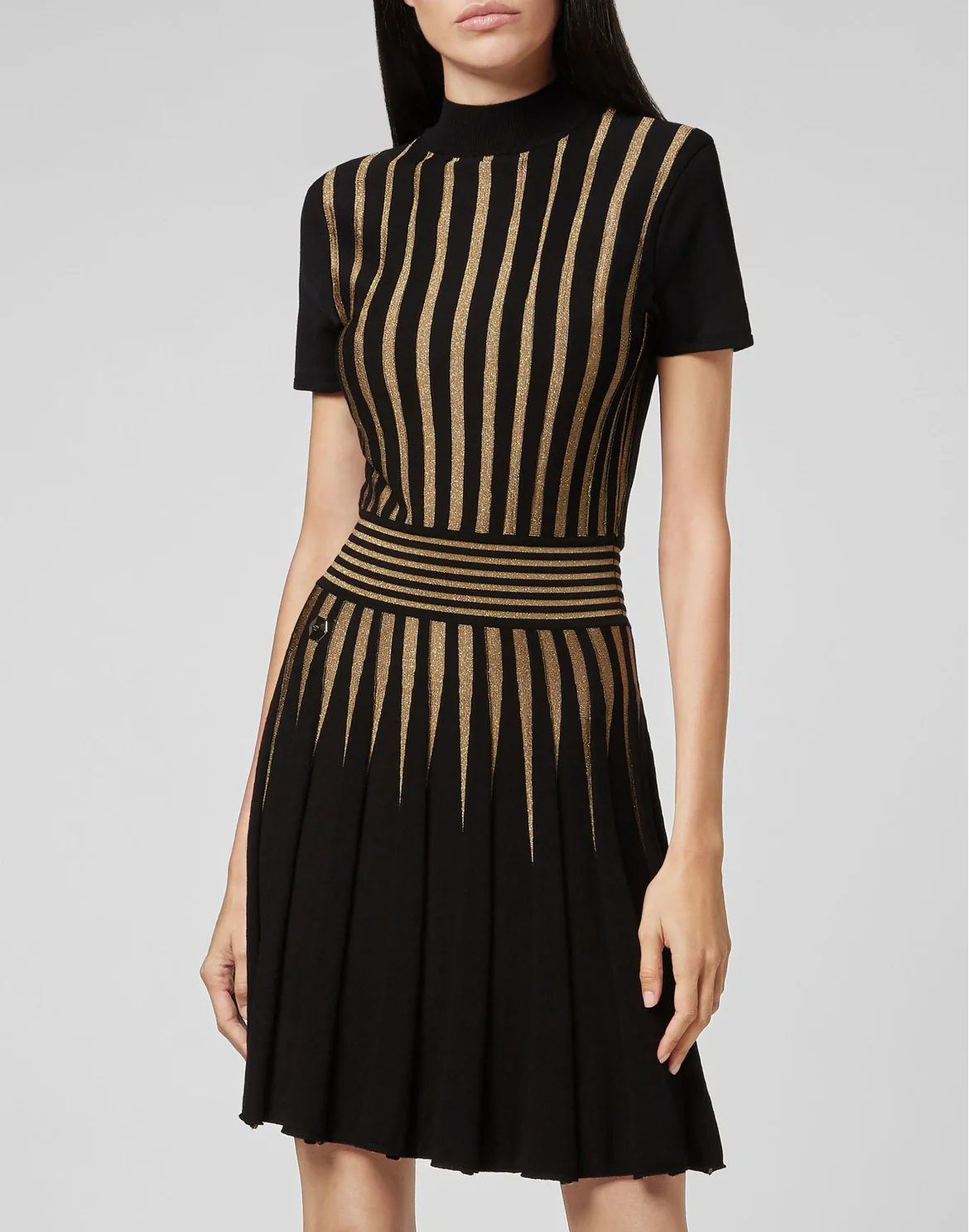 Knit Day Dress Gold, цвет: Черный