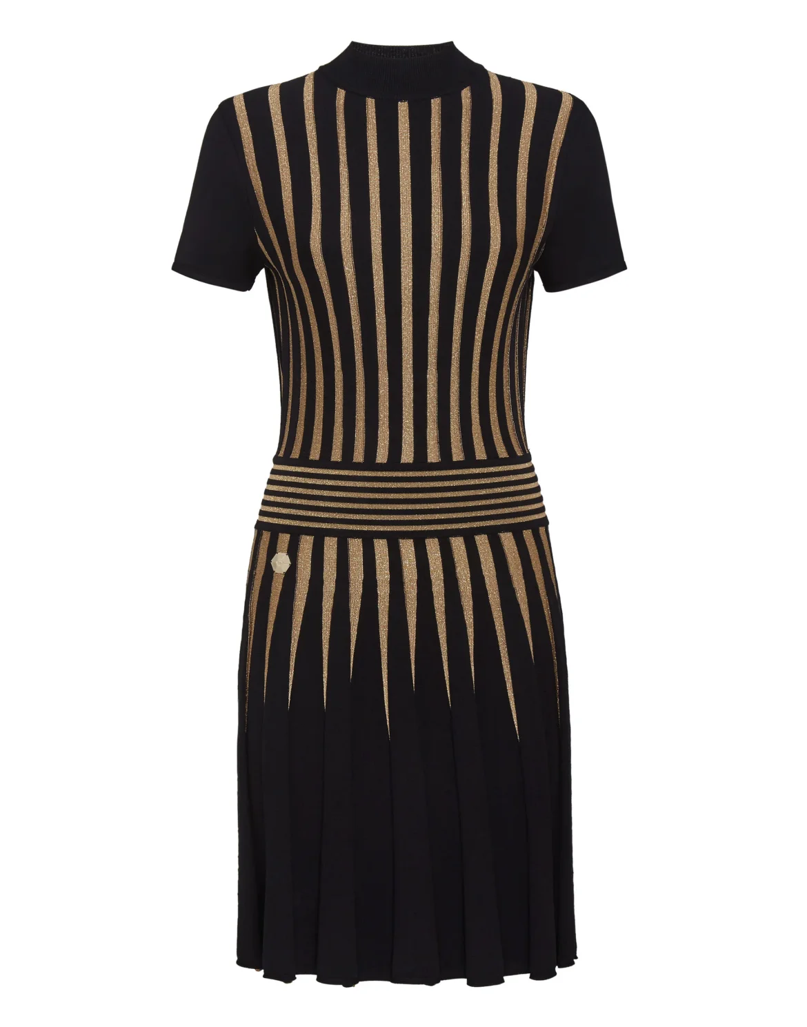 Knit Day Dress Gold, цвет: Черный