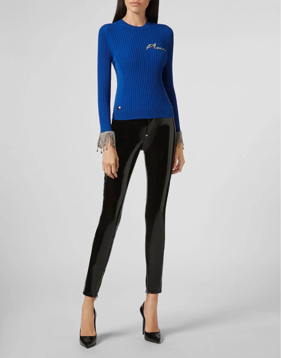 Turtle Neck LS Fringe, цвет: Синий