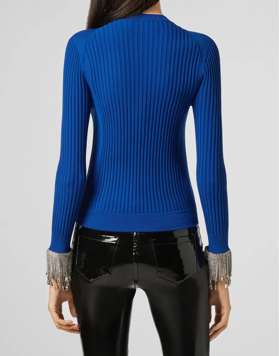 Turtle Neck LS Fringe, цвет: Синий