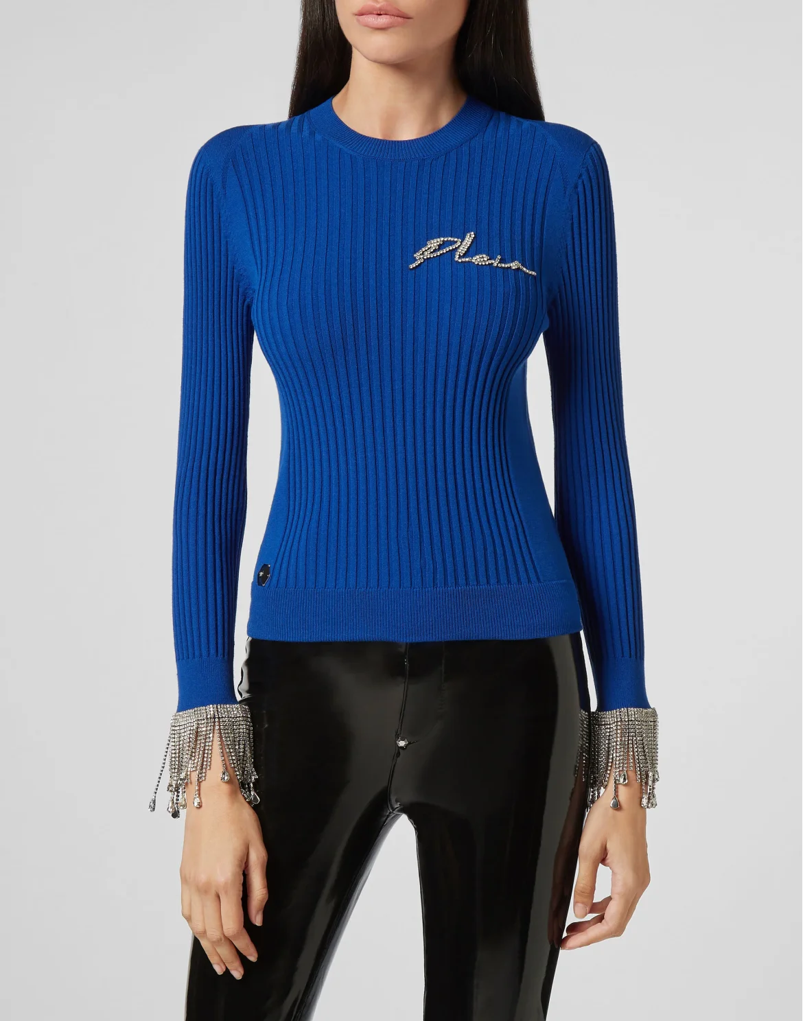 Turtle Neck LS Fringe, цвет: Синий