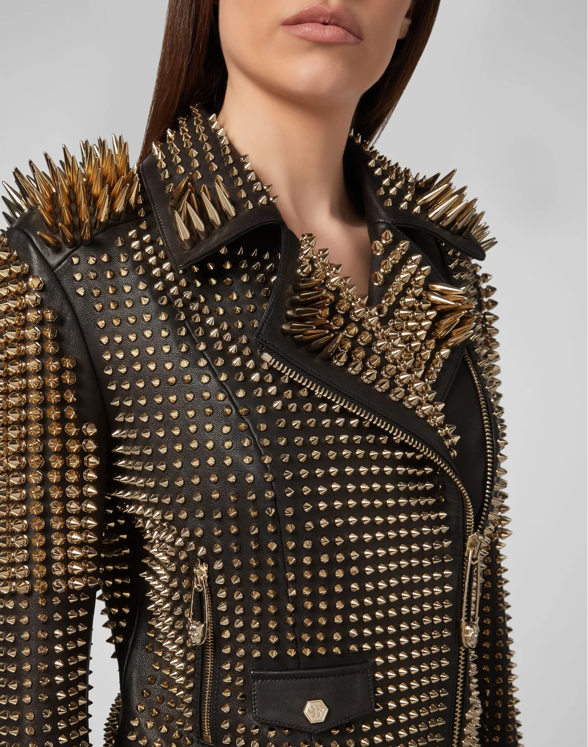 Leather Biker Studs, цвет: Черный