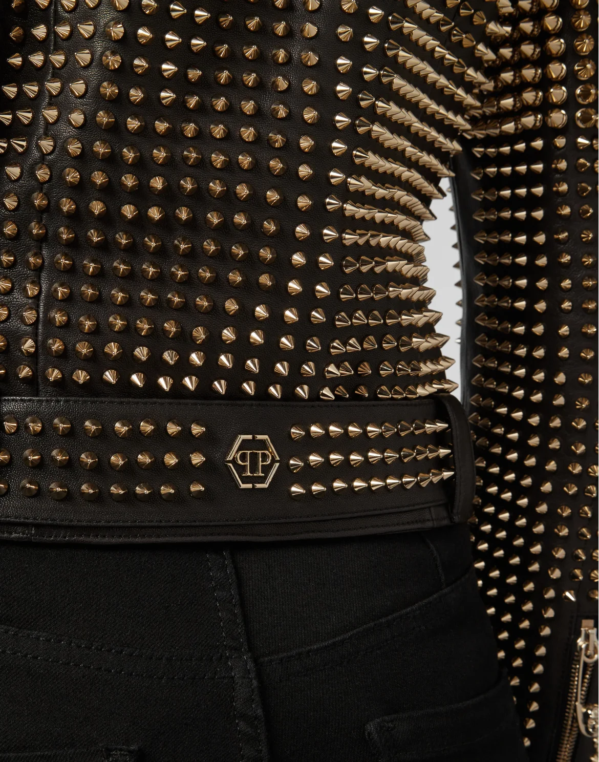 Leather Biker Studs, цвет: Черный