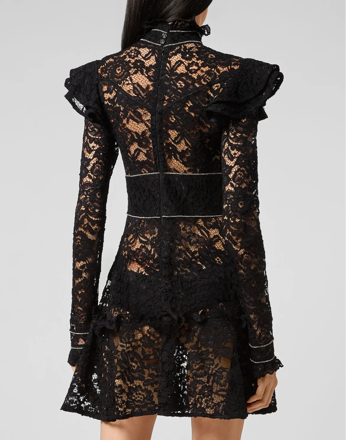Short Dress Lace, цвет: Черный