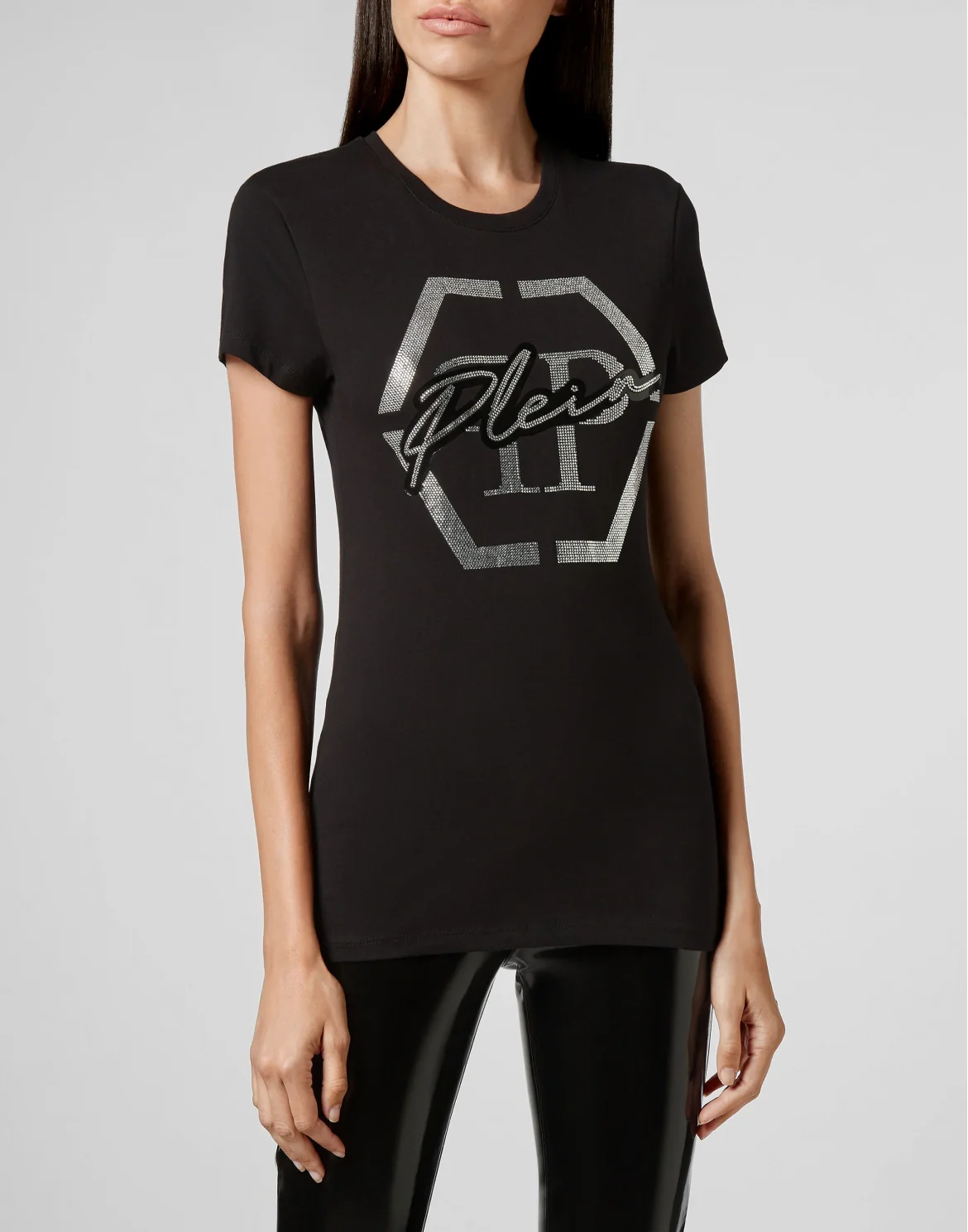 T-shirt Round Neck SS Hexagon, цвет: Черный