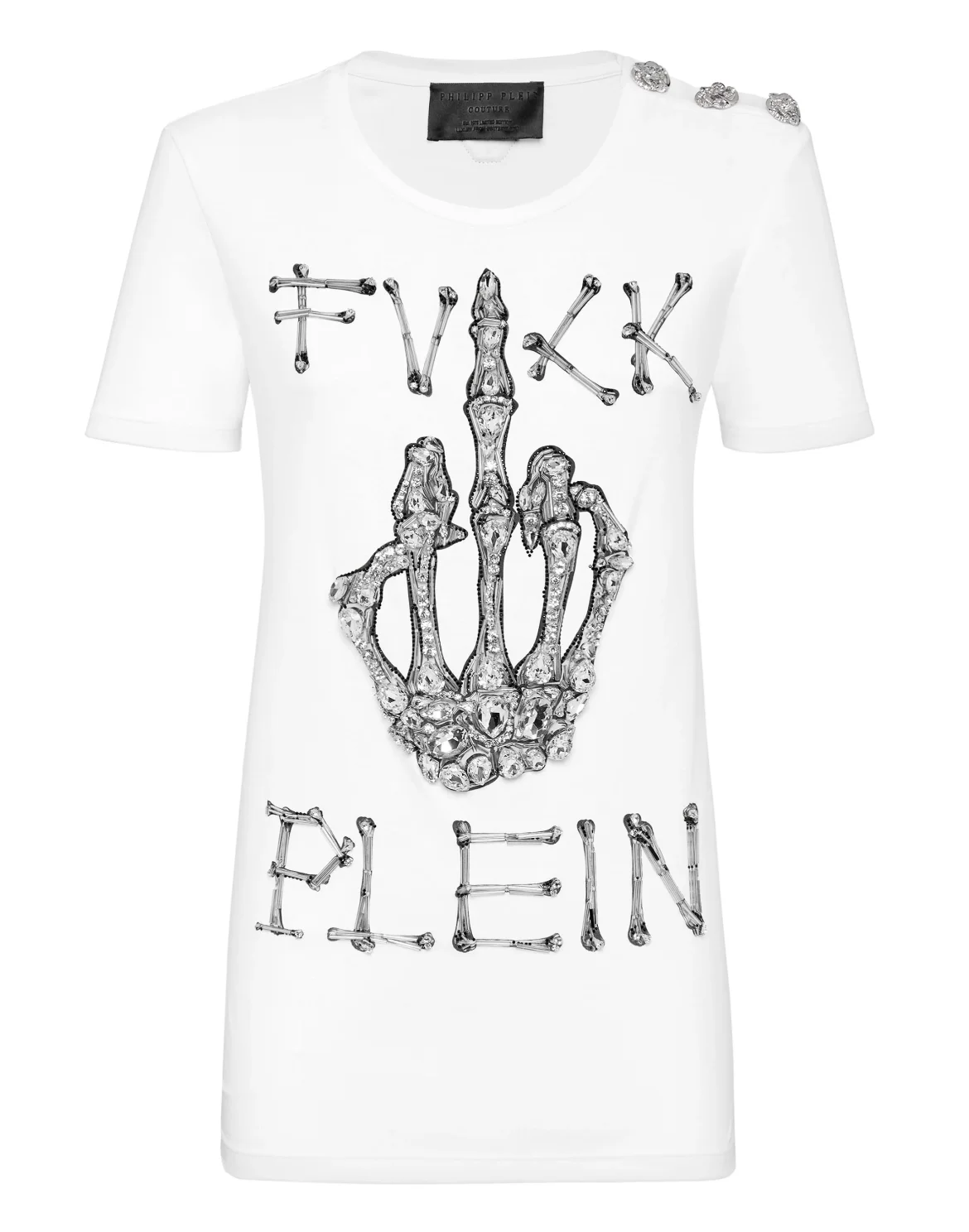 T-shirt Round Neck SS Skeleton, цвет: Белый