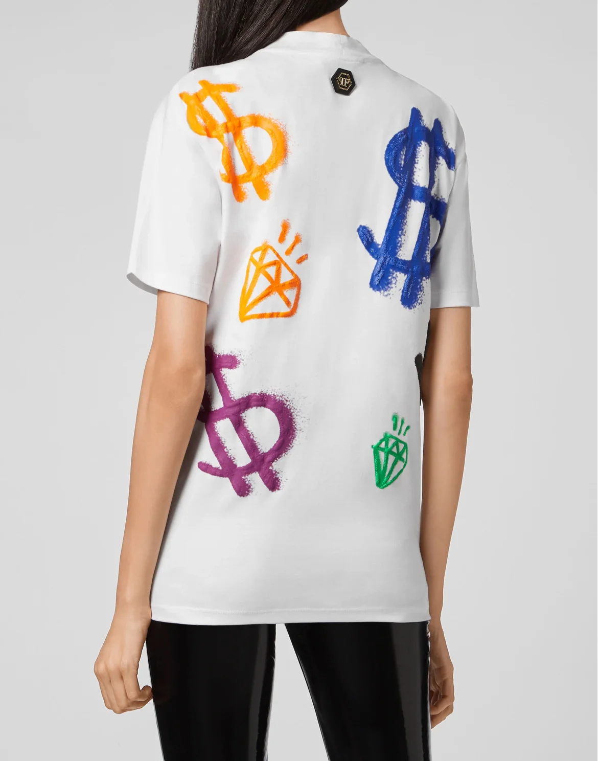 T-shirt Round Neck SS Baroque cross, цвет: Белый