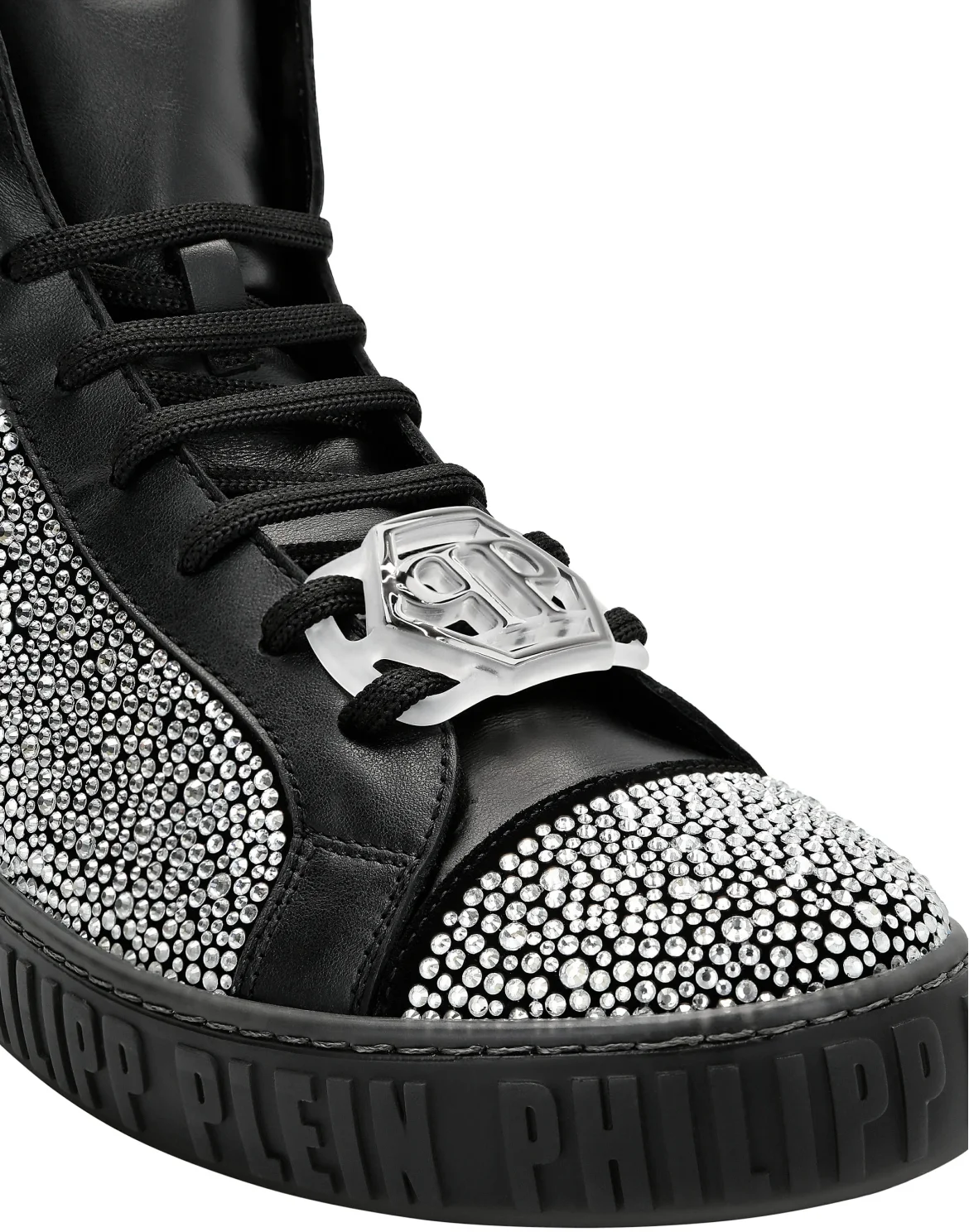 Hi-Top Sneakers Crystal, цвет: Черный